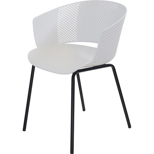 Lesli Living bistrostoel Lille - wit - 56x45∕55x79cm - set van 4
