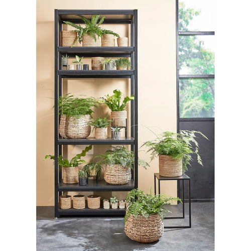 Mica Decorations Avalon Plantenmand - H26 x Ø26 cm - Zeegras - Lichtbruin