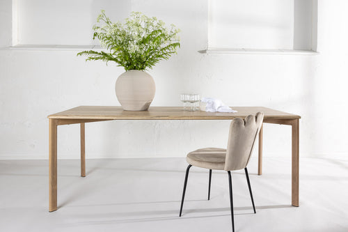 Rebellenclub Eetkamertafel Litalla - 200 x 90 cm - Eiken
