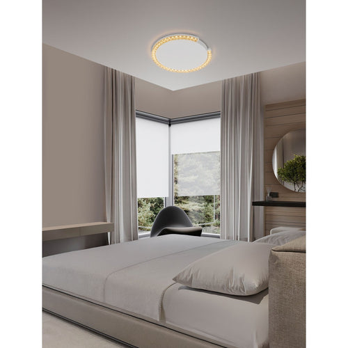Nova Luce GREAMY Decoratieve plafondlamp, zandwit, Triac dimbare LED, 21W, 1365lm, 3000K