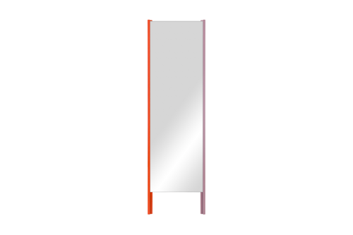 noo.ma Lun Leaning Mirror - staande rechthoekige spiegel, Orange Peel & Pale Violet