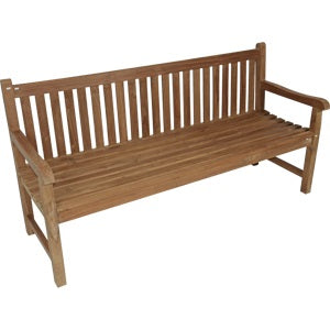 Lesli Living loveseat teak - zwart - 180x65x92cm