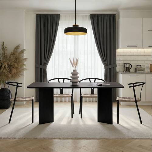 Calicosy - Eettafel LORAN - Licht hout 180x35x46 cm
