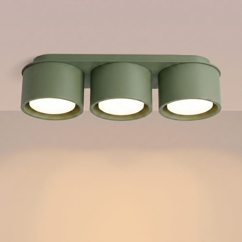 Sollux Lighting Plafondlamp MODO 3 olijfgroen Gx53 - 32,4x10,4x8,2cm
