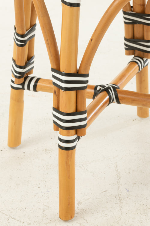 J-Line kruk Live - rotan/kunststof - naturel/zwart - vtwonen shop