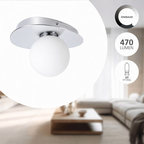 EGLO wandlamp Castrovido - badkamer - chroom