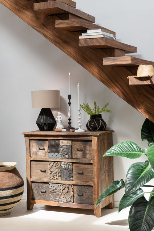 J-Line kast Verouderd - hout - bruin