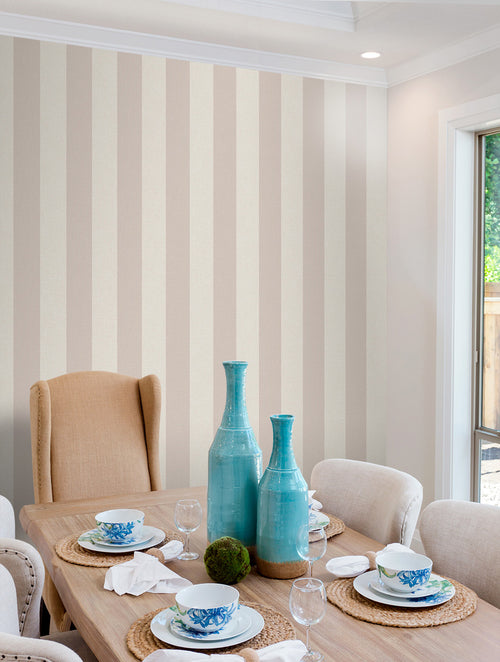 Sanders & Sanders behang strepen beige - 53 cm x 10 m - 640423