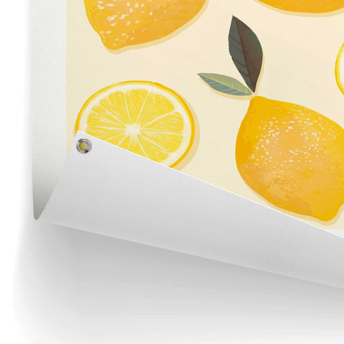 Reinders Lemons tuinposter -  geel - tuin - 80x60cm