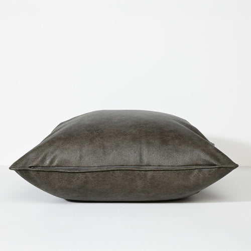Darcy & Duke sierkussen Art Leather Military - Groen - 55x55cm