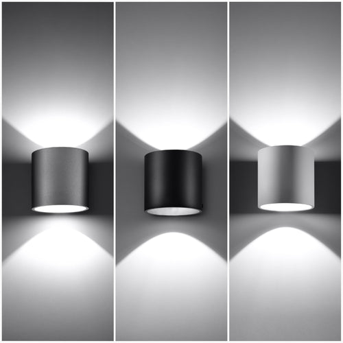 Sollux Lighting Wandlamp ORBIS 1 wit - 10x12x10cm