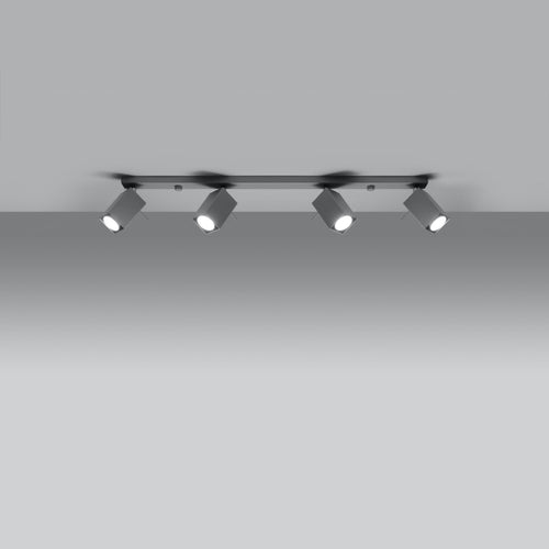 Sollux Lighting Plafondlamp MERIDA 4L grijs - 80x6x16cm