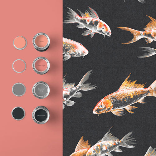 Graham & Brown Vliesbehang - Flow Black - 10mx52cm - vtwonen shop