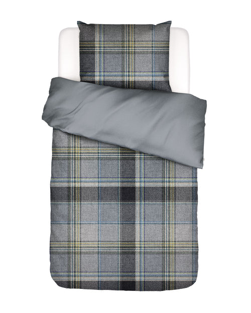 Essenza Meau dekbedovertrek - Eenpersoons – 140x200/220 cm - Global grey