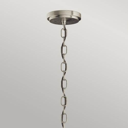 Elstead Kichler Roux Cilindrische hangende plafondlamp geborsteld nikkel