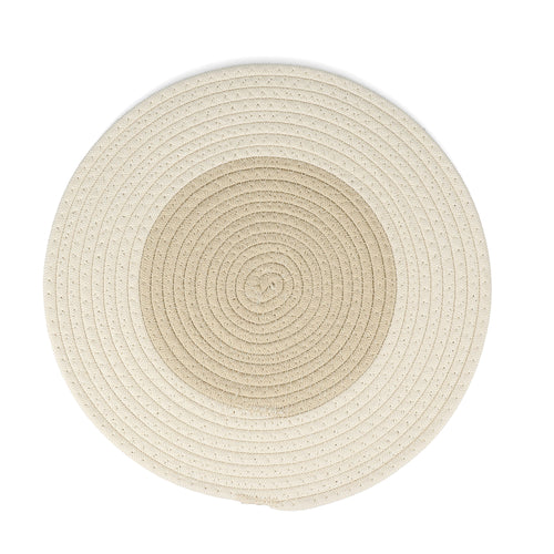 Ona - Placemat 35cm cream white Piff - Set van 4