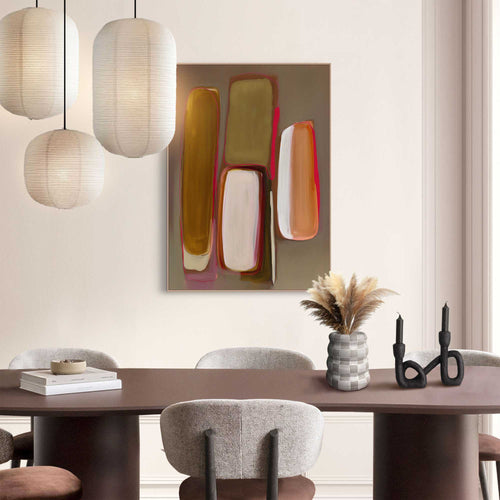 Reinders schilderij Warm Abstract II - 70x50cm