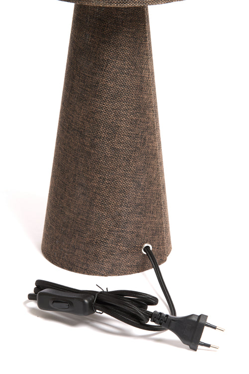 Light & Living tafellamp MICKY - Ø20x58cm - bruin