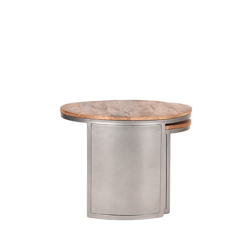 Label51 Salontafel Set Bunch - Mangohout - 60x60x45cm - Set Van 2