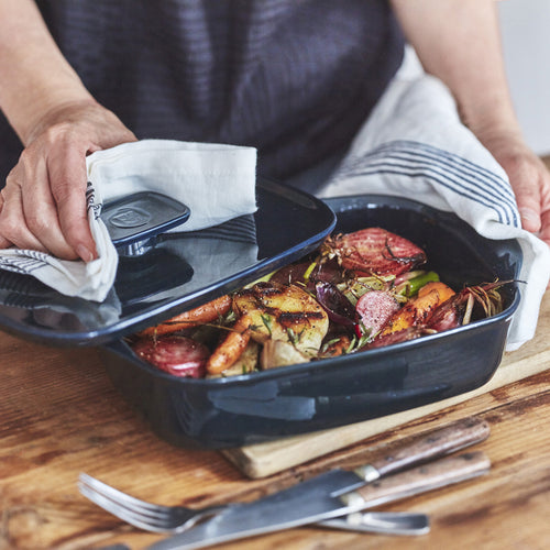 Emile Henry Schaal rechthoekig E-box - 360x230mm - Cèdre - vtwonen shop