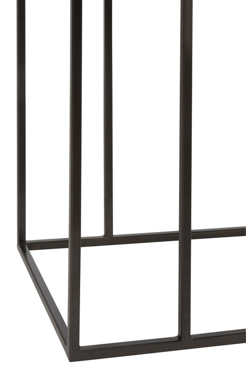 J-Line console 3 Laden Geweven Riet - mangohout - naturel - vtwonen shop