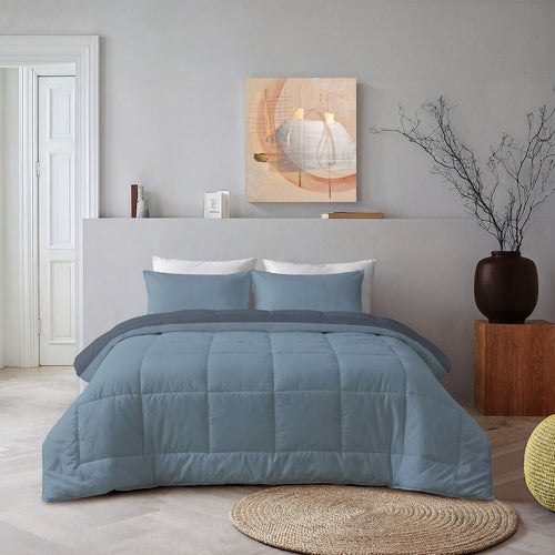 Byrklund - Dekbed zonder overtrek Wash & Rest - 200x200 cm - Blauw