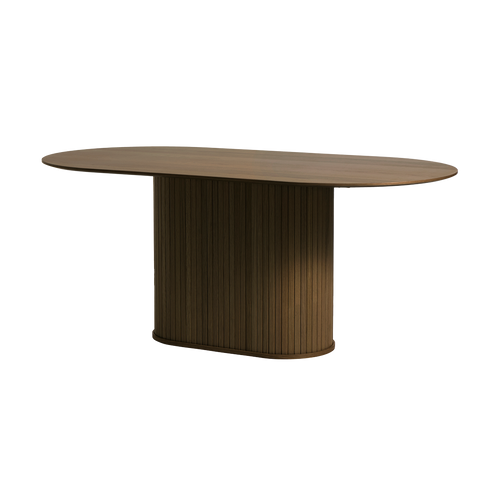 Olivine Lenn Houten Eettafel Ovaal - 180 x 95 cm - Gerookt Eiken - vtwonen shop