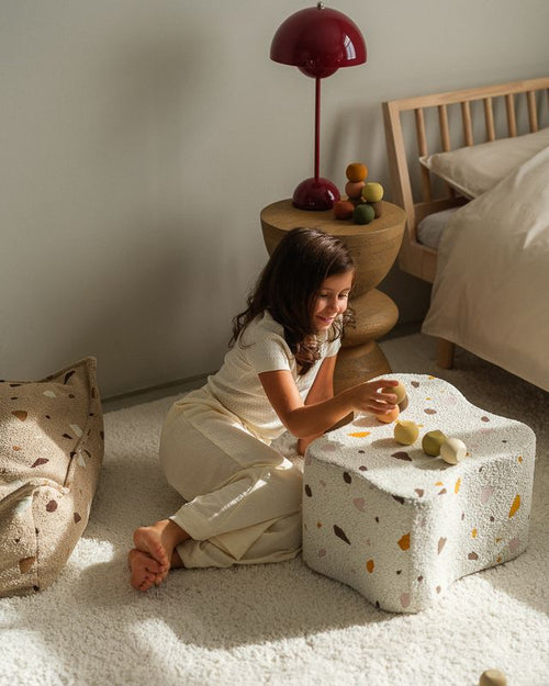 Wigiwama Terrazzo Cloud Poef - Multi_Color - vtwonen shop