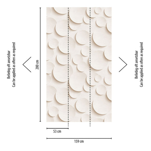 One Wall one Role fotobehang 3D-motief wit en roze - 159 x 280 cm - AS-382831 - vtwonen shop