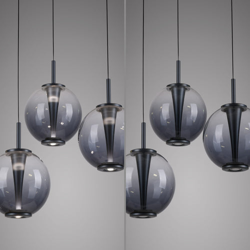 Neuhaus PURE hanglamp E-Infinity - 3 lichts - 50  x 240   cm - antraciet
