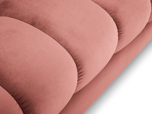 Cosmopolitan Design linker hoekbank Bali 5-zits, flueel, roze - 185x293x75cm