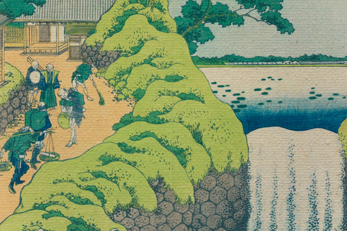 Canvas 60x40 Gedrukt Japans landschap