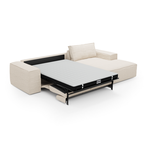 Sia Home - Rechte hoekbanken JOAN - Corduroy - Crème - 302cm - vtwonen shop