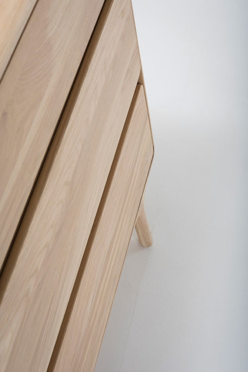 Gazzda Fawn Drawer Eikenhouten Ladekast - Whitewash - vtwonen shop