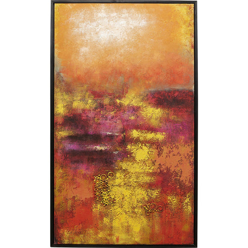Kare Design Schilderij Jardin 125x215cm rood