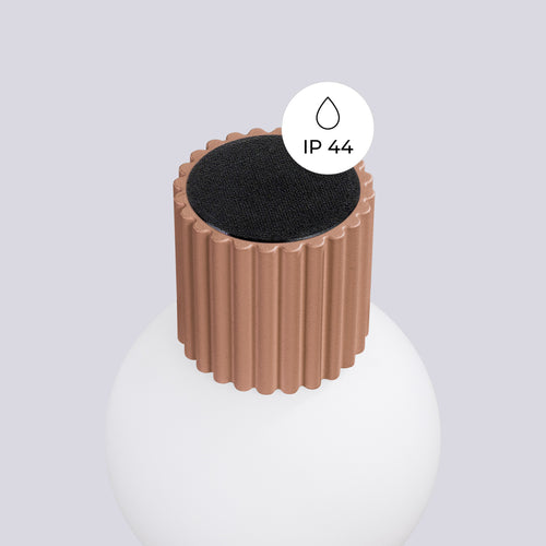 Sollux Lighting Wandlamp HALO mokka IP44 - 12x17x12cm