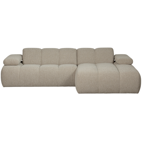 WOOOD chaise longue bank rechts Mojo - Bouclé - Beige Melange - vtwonen shop