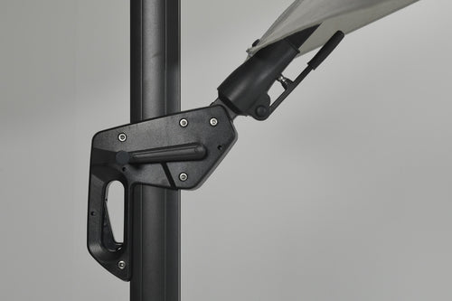 Hawaii Deluxe parasol - 300x300 cm - carbon black - royal zand