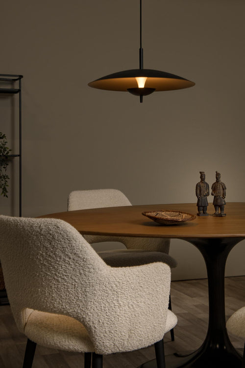 Lucide hanglamp VULCAN - Geïntegreerde LED - Zwart - vtwonen shop