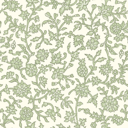 ESTAhome behang vintage bloemen groen - 50 x 900 cm - 131519 - vtwonen shop