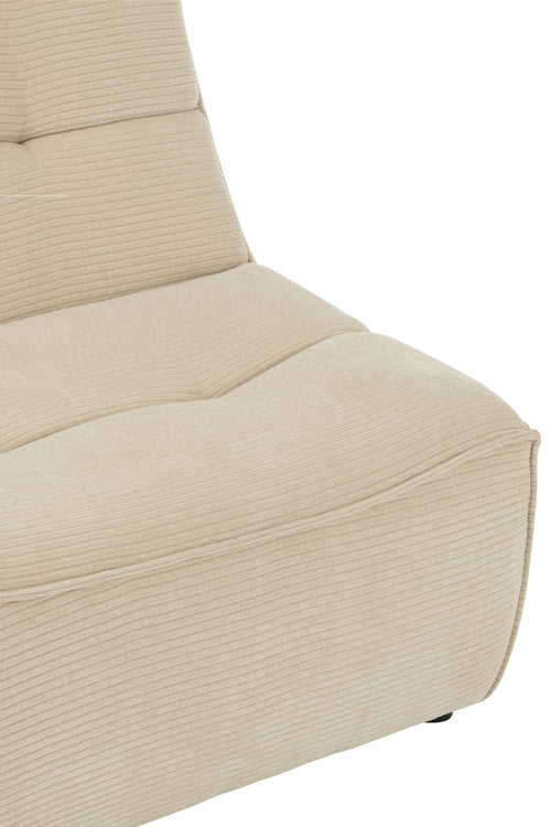 J-Line sofa grid - populierenhout/schuim - beige