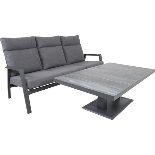 Lesli Living loveseat Ohio - grijs - 192x81x98cm