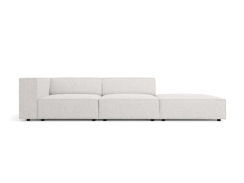 Cosmopolitan Design Rechte bank Arendal 4-zits, chenille, lichtgrijs - 102x262x70cm