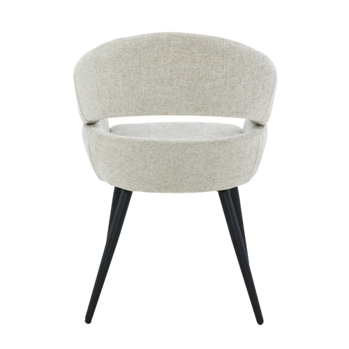 Livingfurn eetkamerstoel Megan - beige - set van 2 - 62x58x85