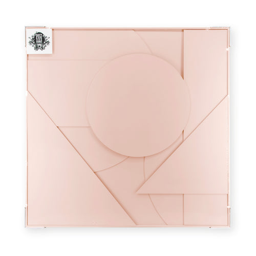 Art for the Home Abstract 3D ornament - 80x80cm - Roze - vtwonen shop