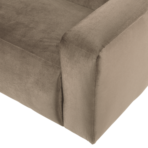 WOOOD 2-zits bank arm rechts Mojo Base - Velvet - Khaki - 74x185x97