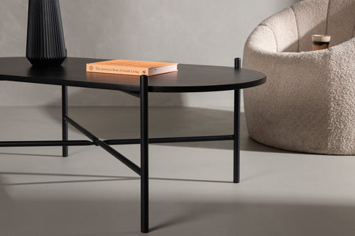 BRAM Salontafel Spjald - 120 x 60 cm - Zwart