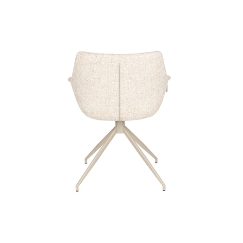 Zuiver Doulton Eetkamerstoelen met Armleuningen Beige - Set van 2