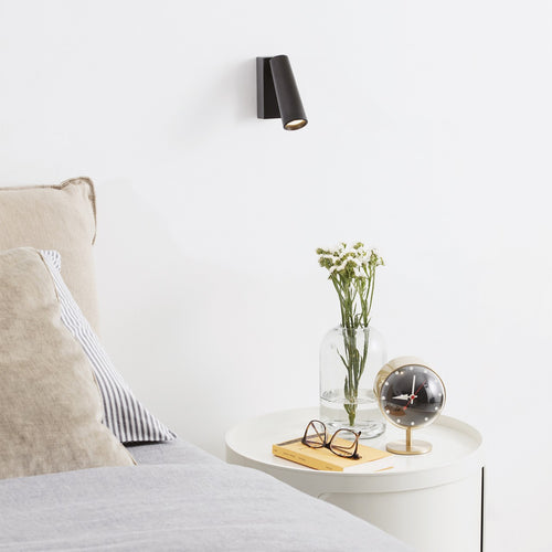 Ideal Lux PIPE Wand Verstelbare Leeslamp Zwart 3000K