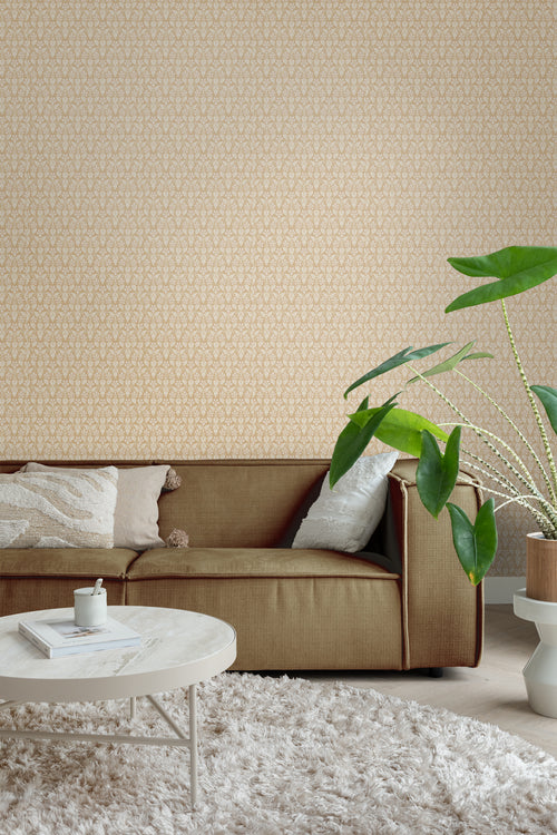 Borastapeter behang bloemen bruin en beige - 53 cm x 10.05 m - 660089 - vtwonen shop